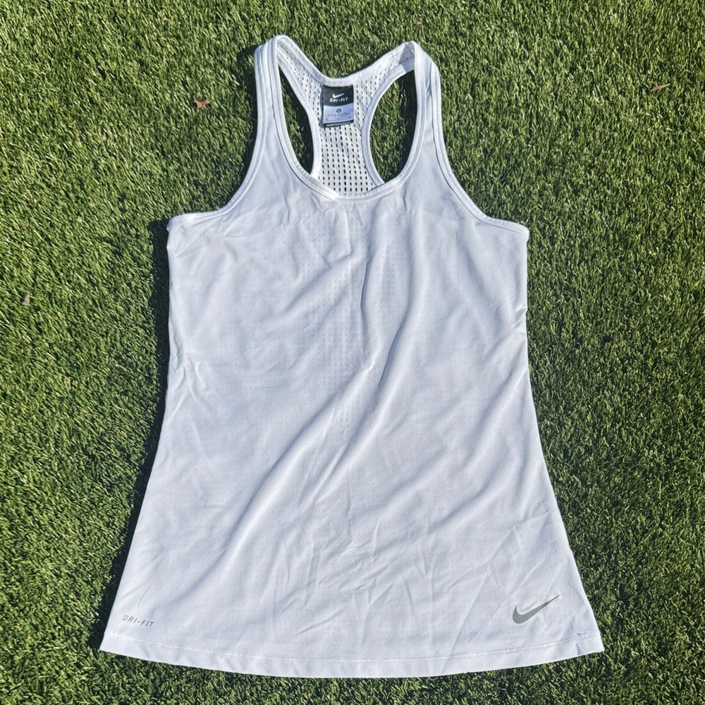 Nike Women's White Racerback Tank Top